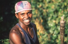 Portrait dans les rizières de Tananarive, Province de Tananarive (Antananarivo)